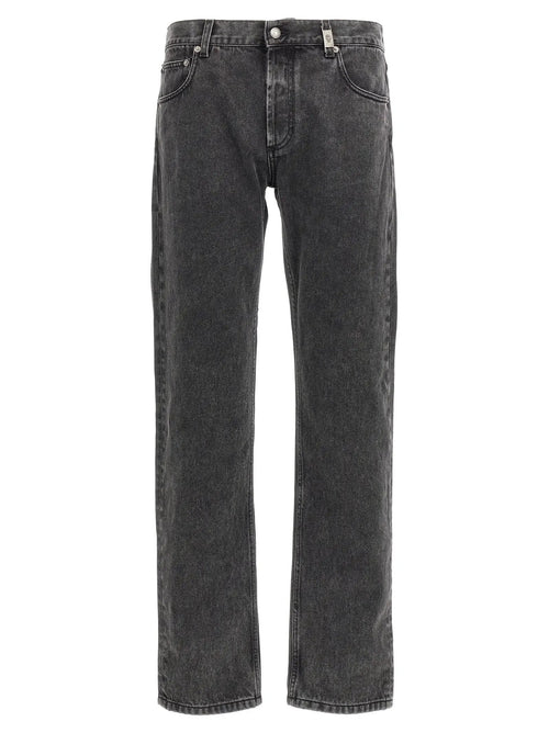 Alexander McQueen Alexander McQueen Black Cotton Straight-Leg Jeans