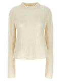 Loulou De Saison White Cashmere Cardigan