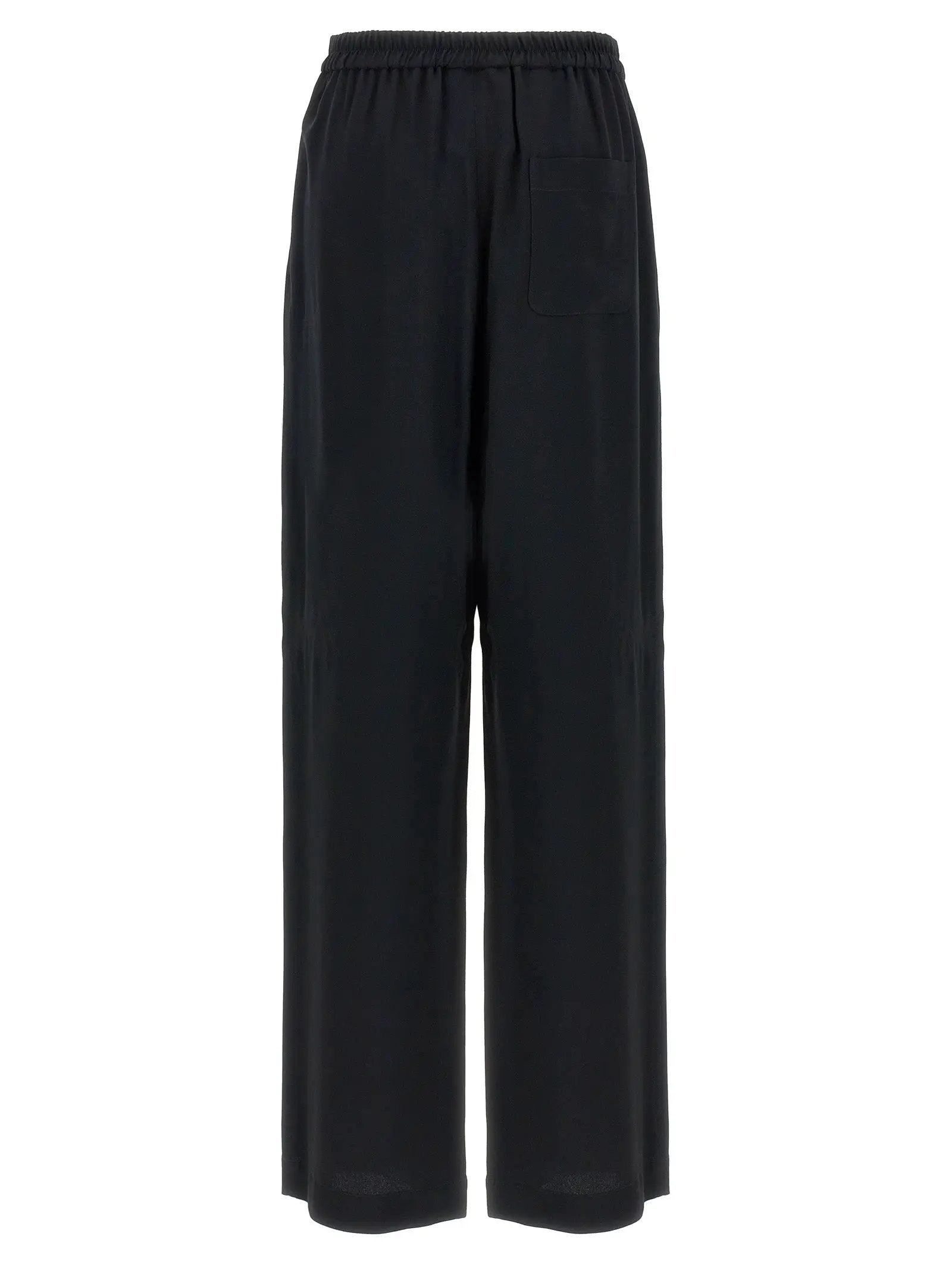 Moschino Black Acetate Casual Pants