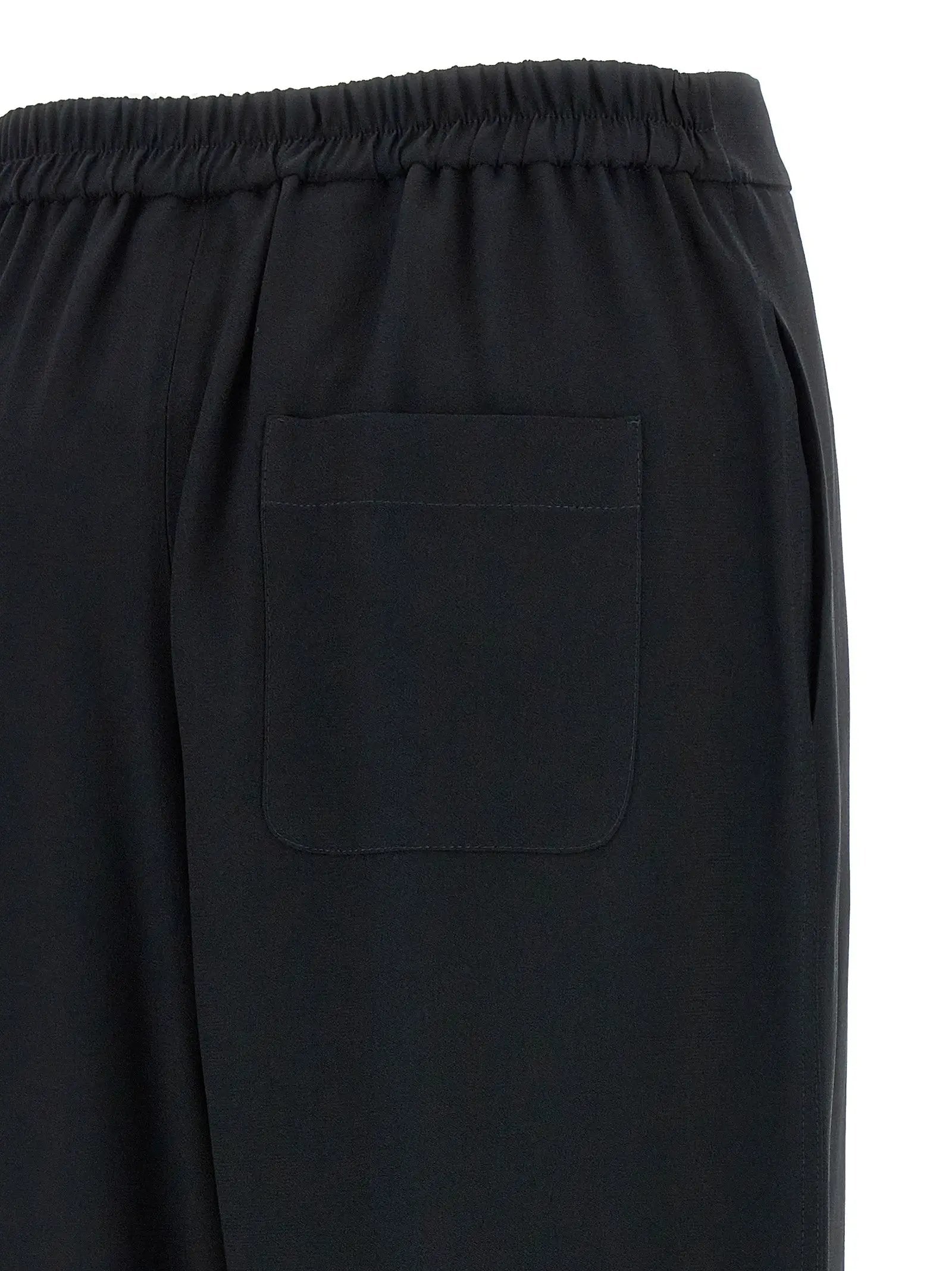Moschino Black Acetate Casual Pants