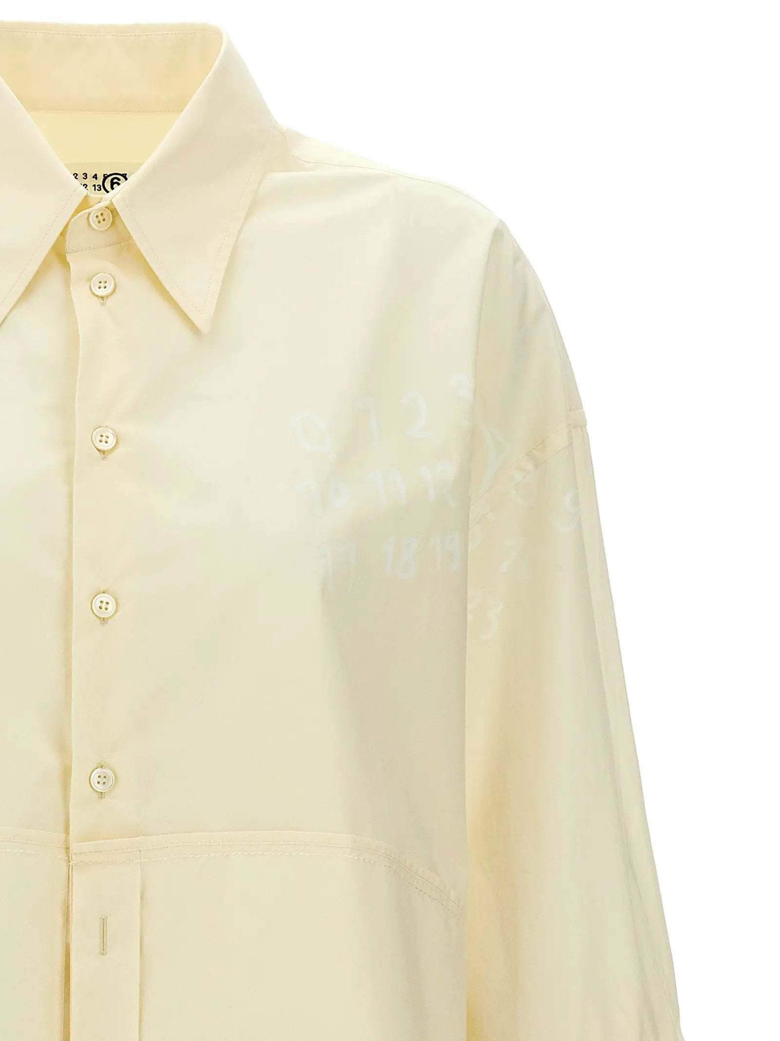 MM6 Maison Margiela White Cotton Blouse
