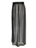 Dolce & Gabbana Black Silk Mini Skirt