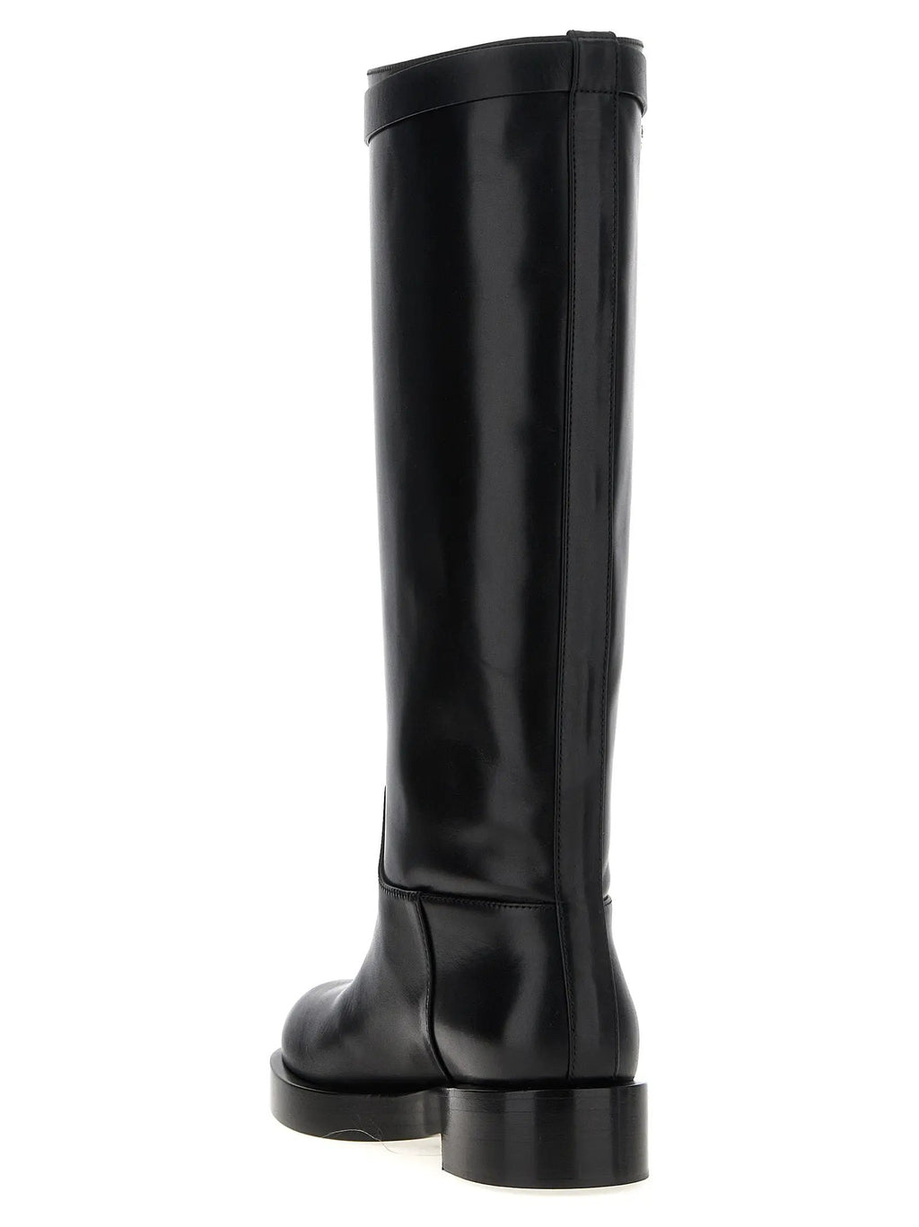 MACH & MACH Black Calfskin Over The Knee