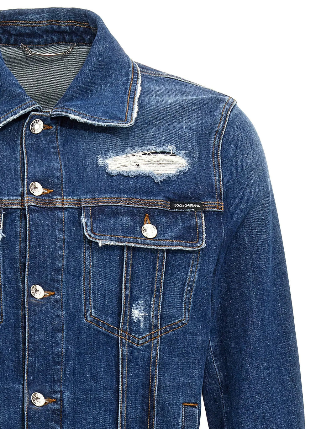 Veste en jean bleu Dolce & Gabbana en coton