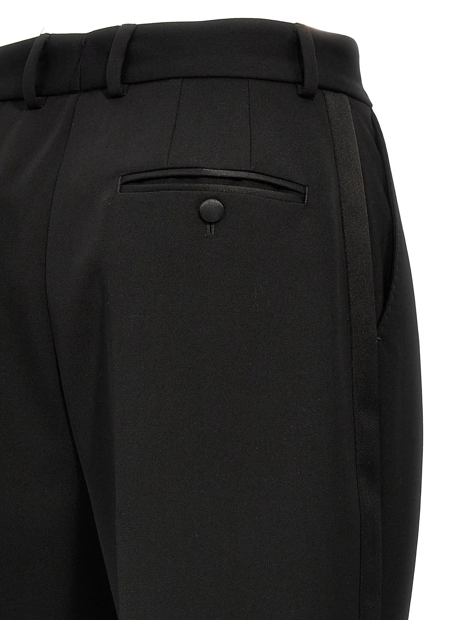 Dolce & Gabbana Black Virgin Wool Tuxedo