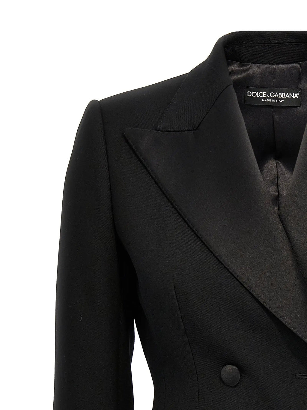 Blazer Dolce & Gabbana en laine vierge noire