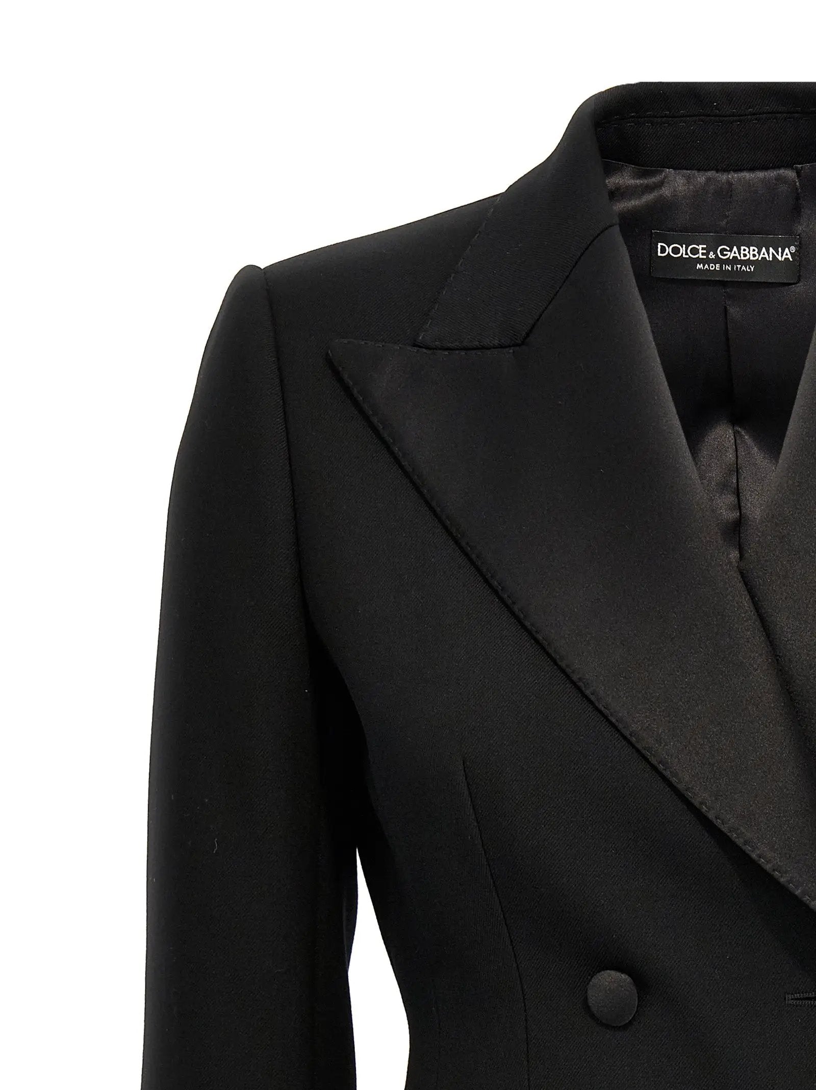 Blazer Dolce & Gabbana en laine vierge noire