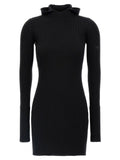 Fendi Black Wool Short Dress