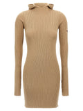 Fendi Beige Wool Short Dress