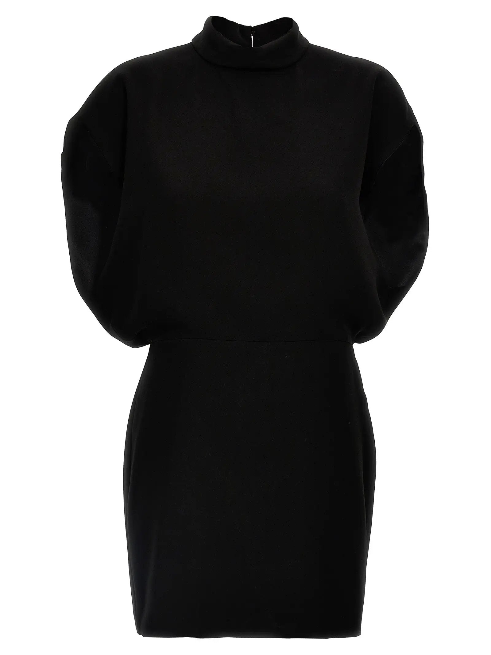 Max Mara Black Triacetate Short Dress