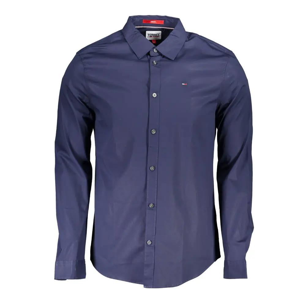 Tommy Hilfiger Blue Cotton Mens Shirt