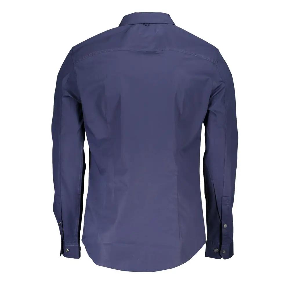 Tommy Hilfiger Blue Cotton Mens Shirt