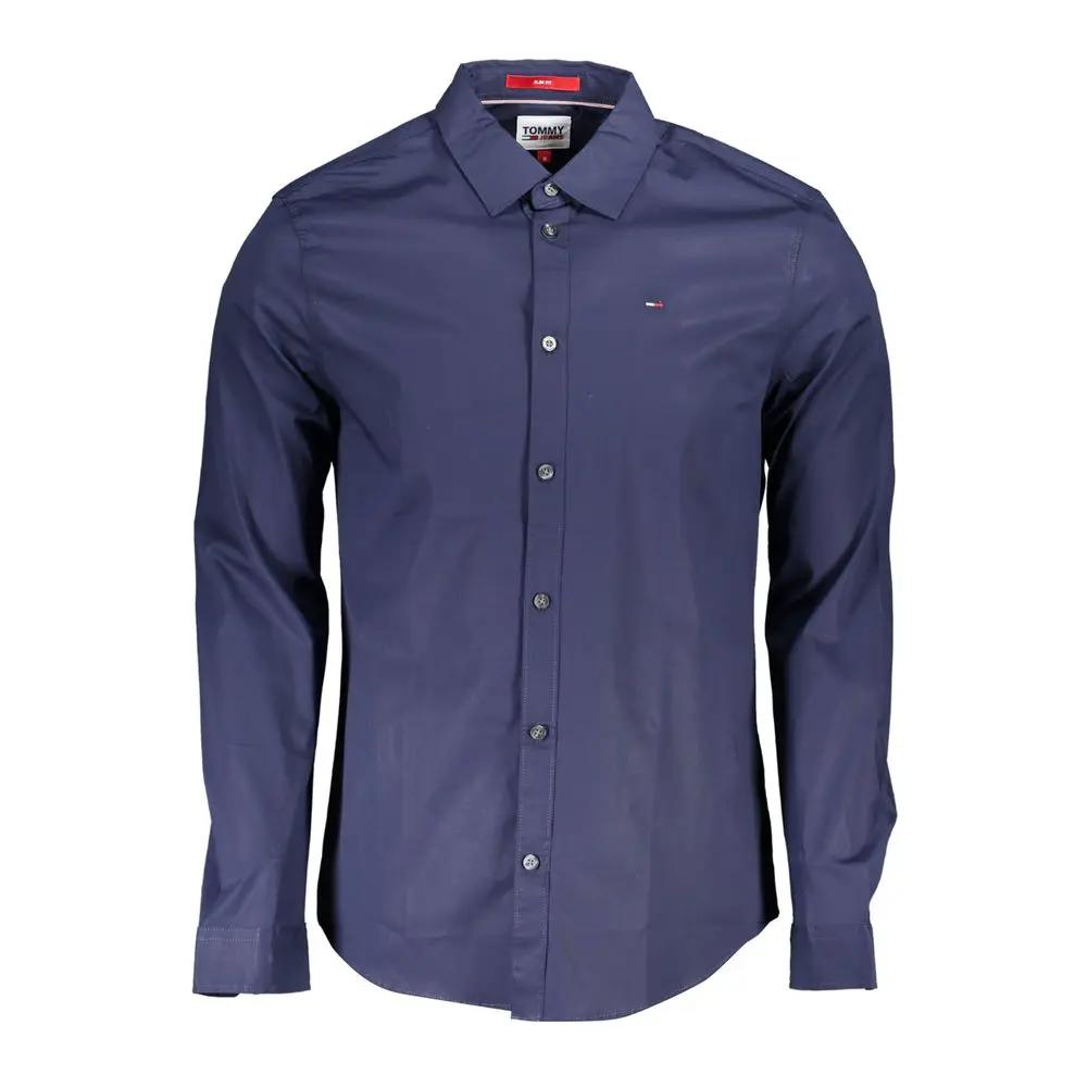 Tommy Hilfiger Blue Cotton Mens Shirt