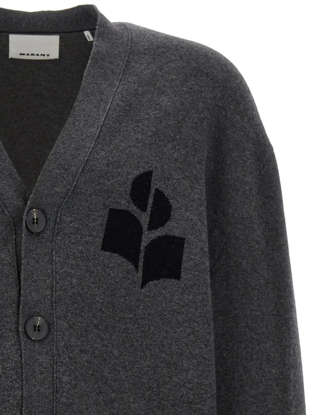 Isabel Marant Gray Cotton Cardigan