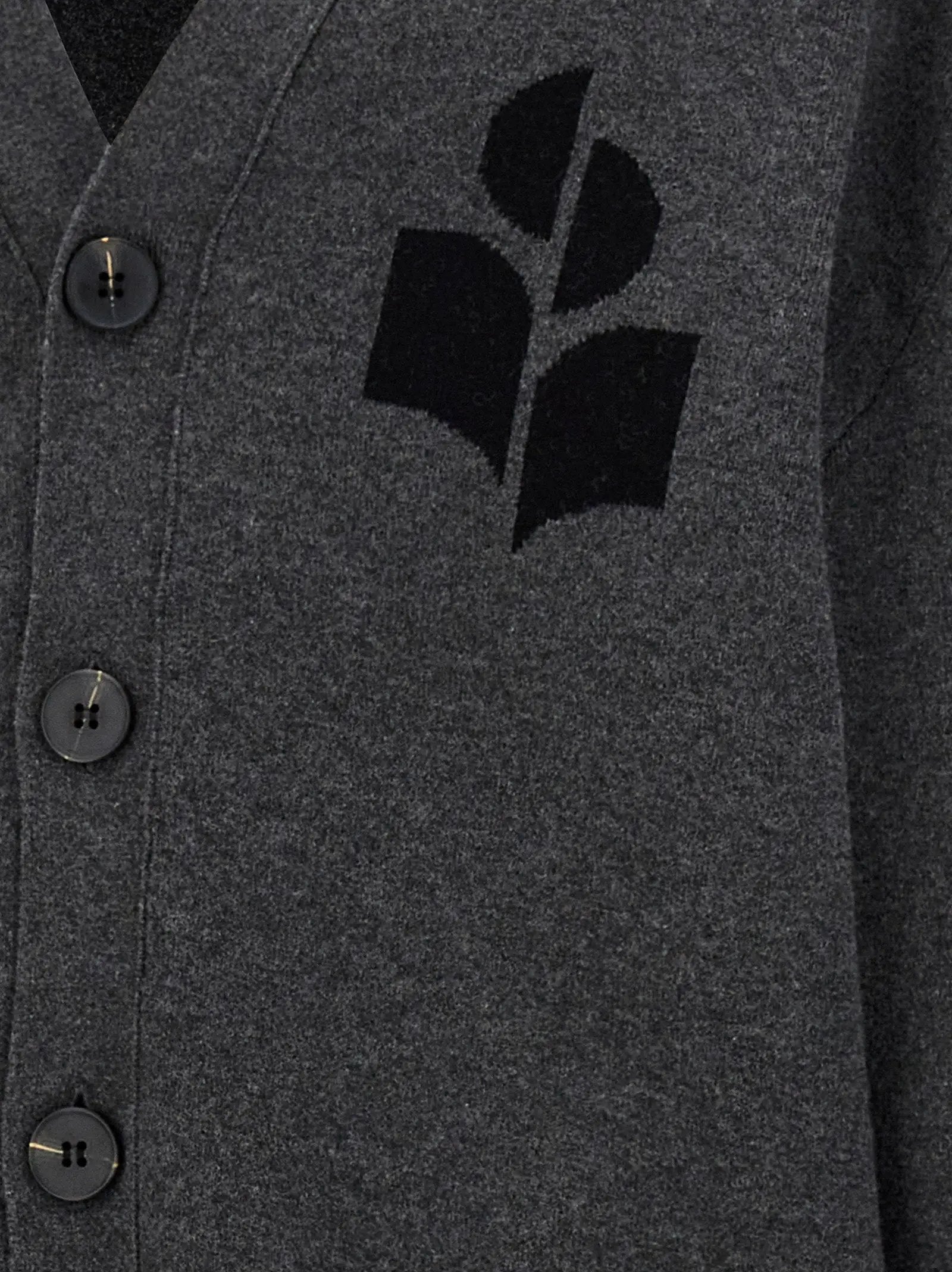 Isabel Marant Gray Cotton Cardigan