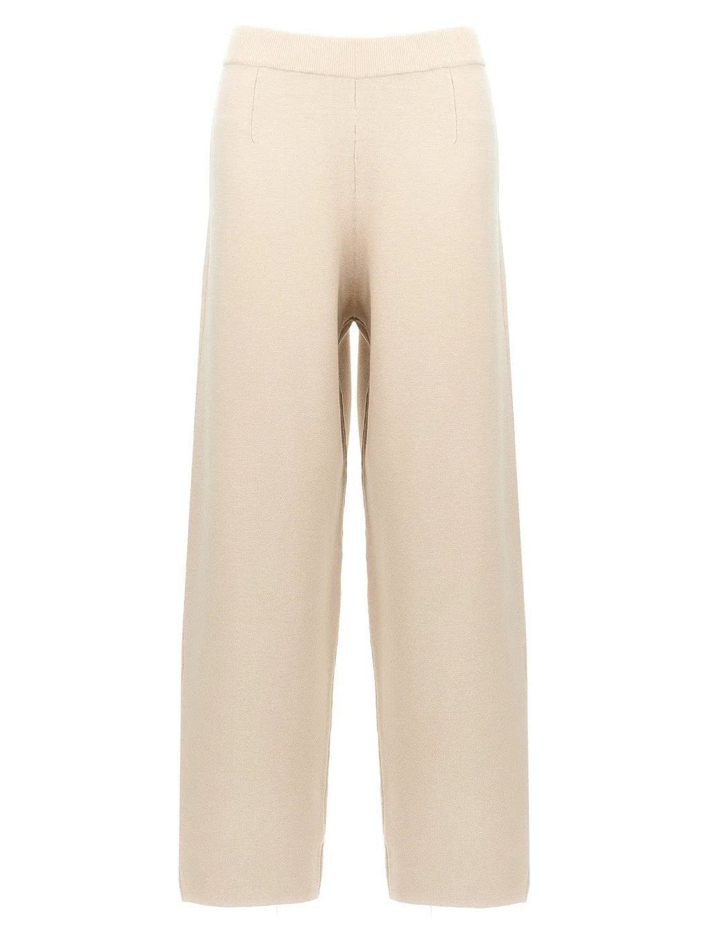 Max Mara Beige Viscose Casual Pants