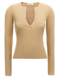 Max Mara Beige Silk Cardigan