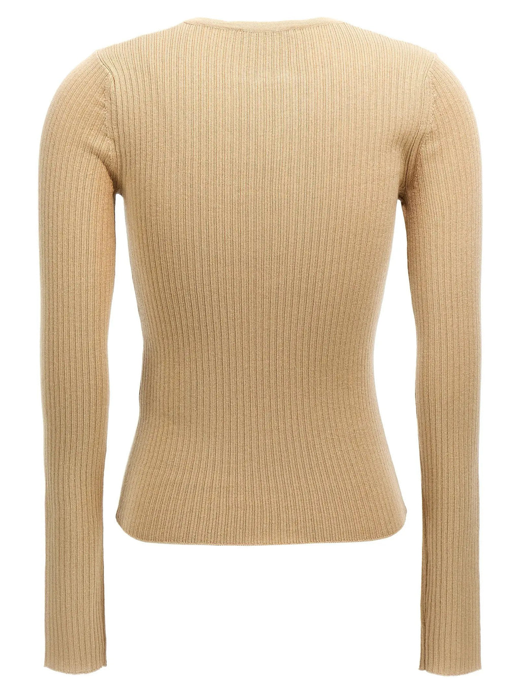 Max Mara Beige Silk Cardigan