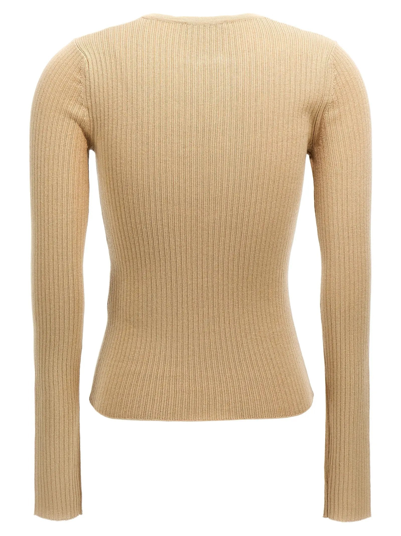 Max Mara Beige Silk Cardigan