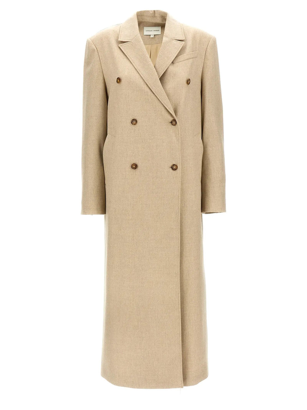 Loulou De Saison Beige Virgin Wool Coat