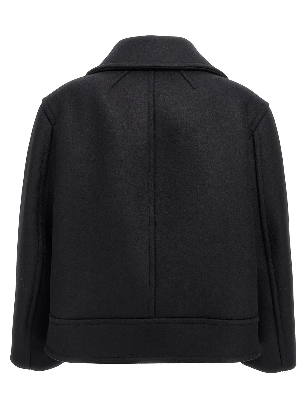 Saint Laurent Black Virgin Wool Coat