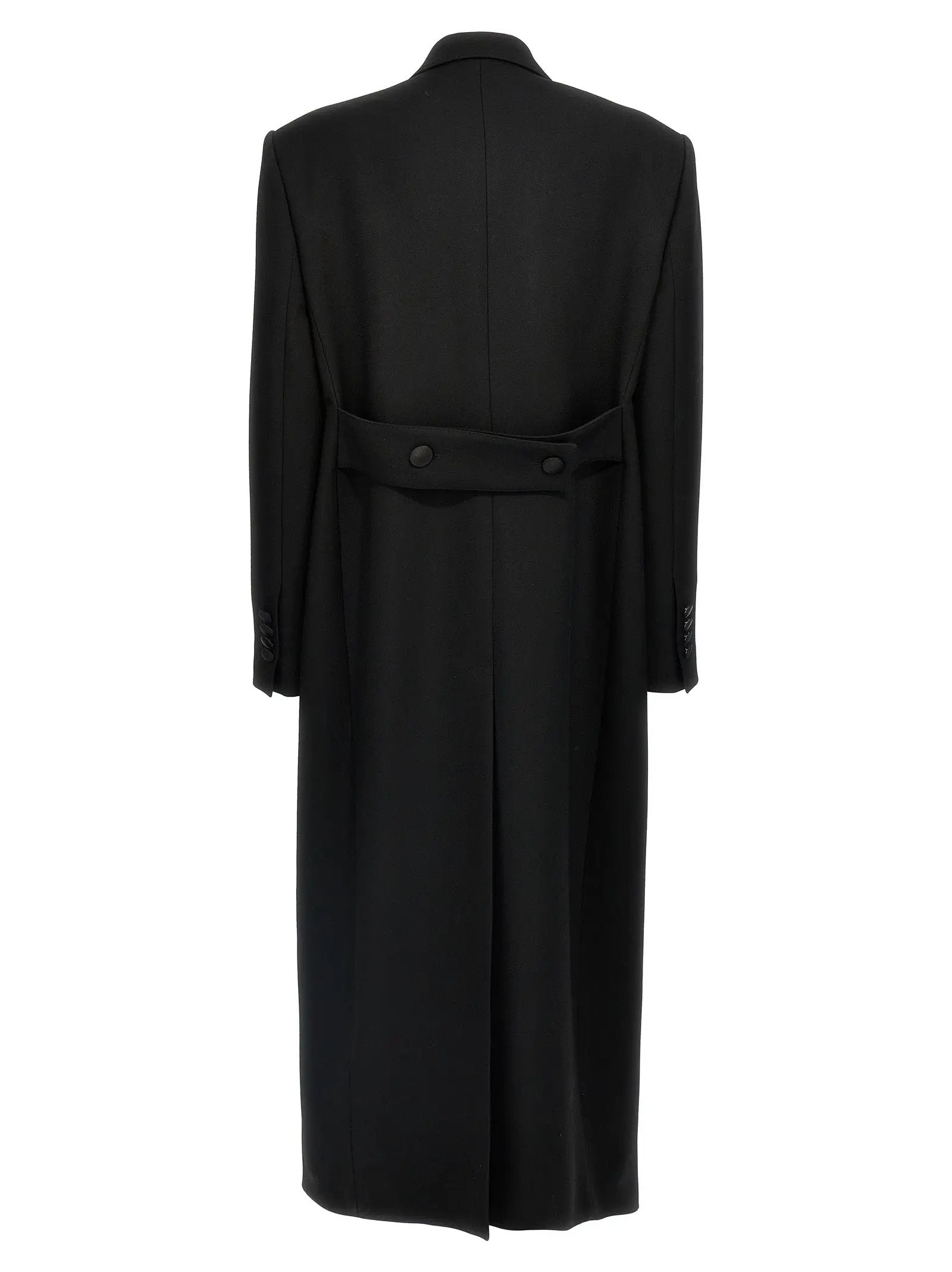 Manteau Dolce & Gabbana en laine vierge noire