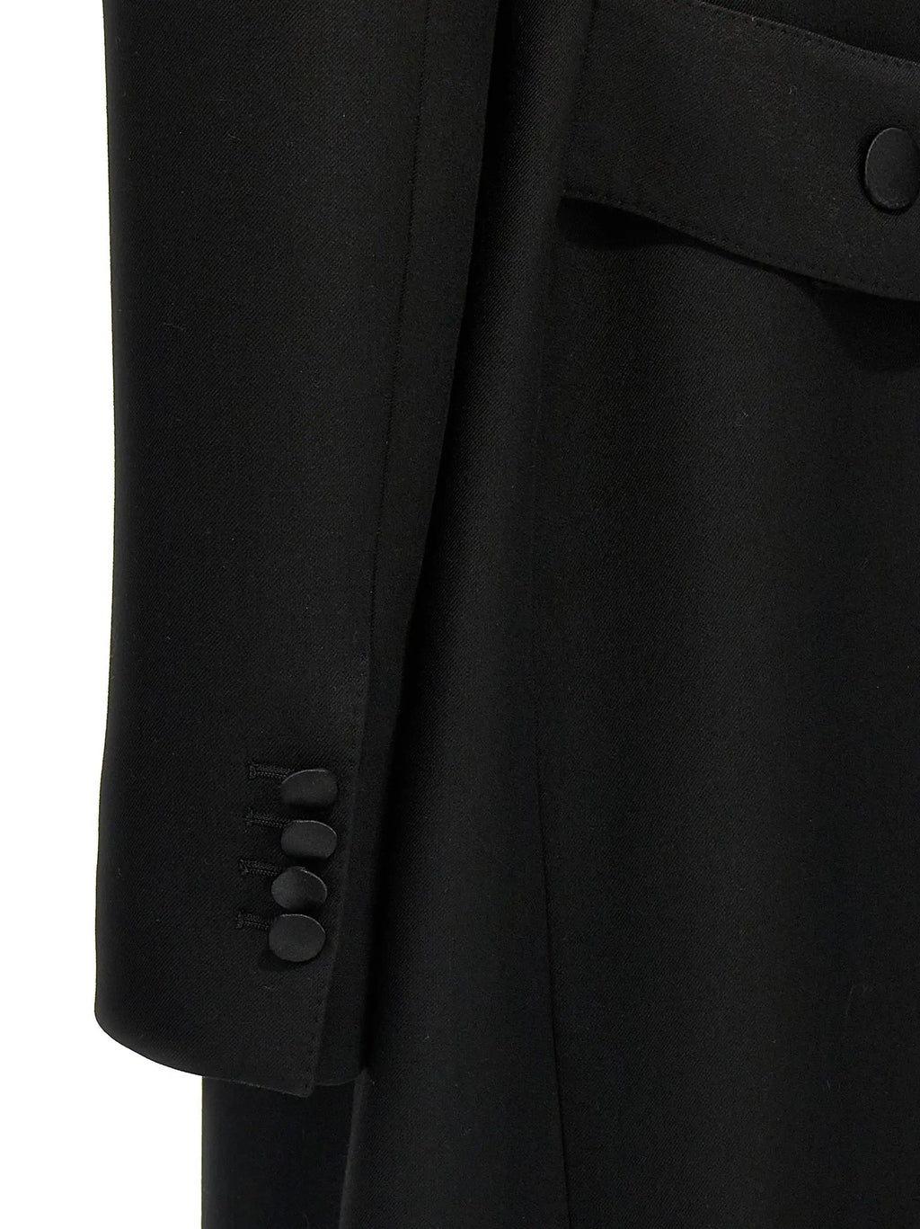 Manteau Dolce & Gabbana en laine vierge noire