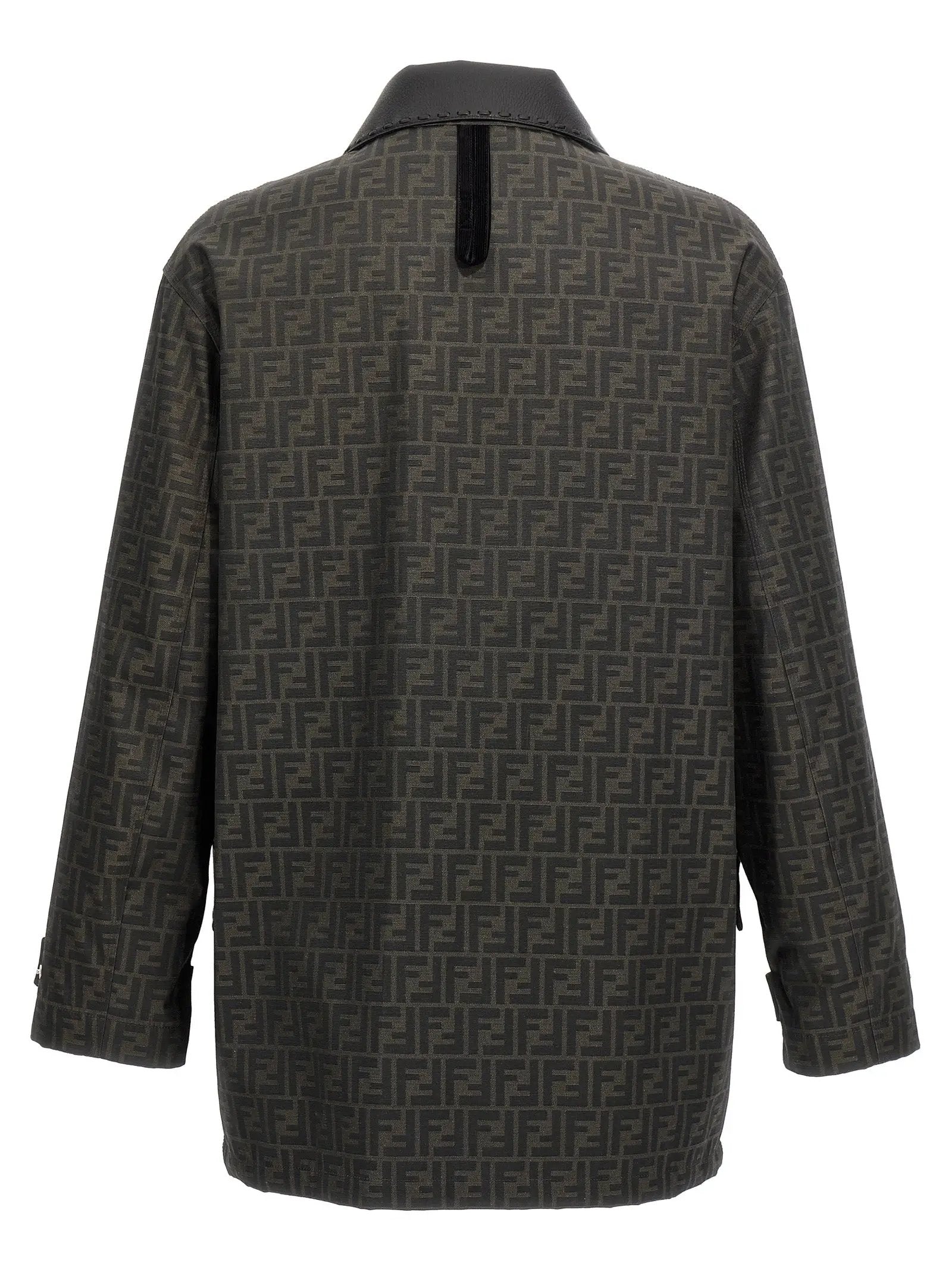 Fendi Brown Polyester Full-Length Jacket