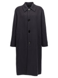 Fendi Blue Virgin Wool Coat