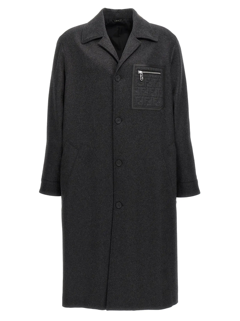 Fendi Gray Cashmere Coat
