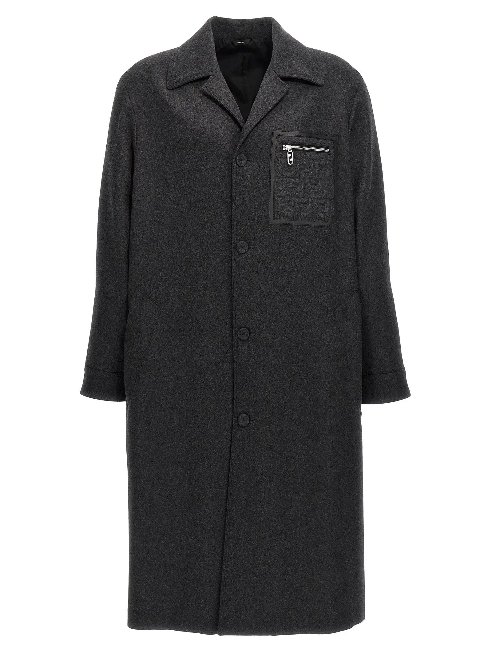 Fendi Gray Cashmere Coat