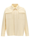 Jil Sander White Wool Blouse