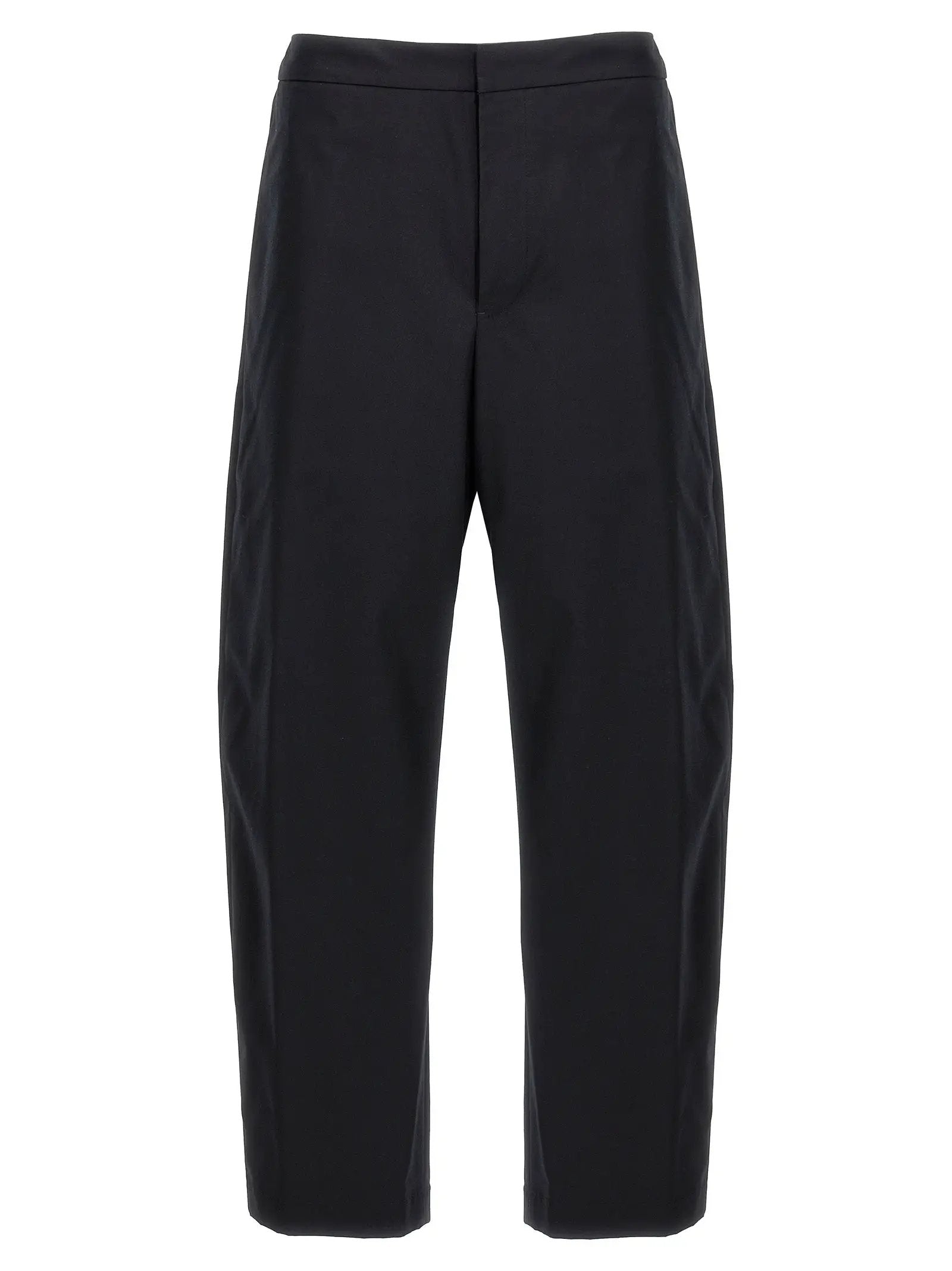 Jil Sander Blue Cotton Casual Pants
