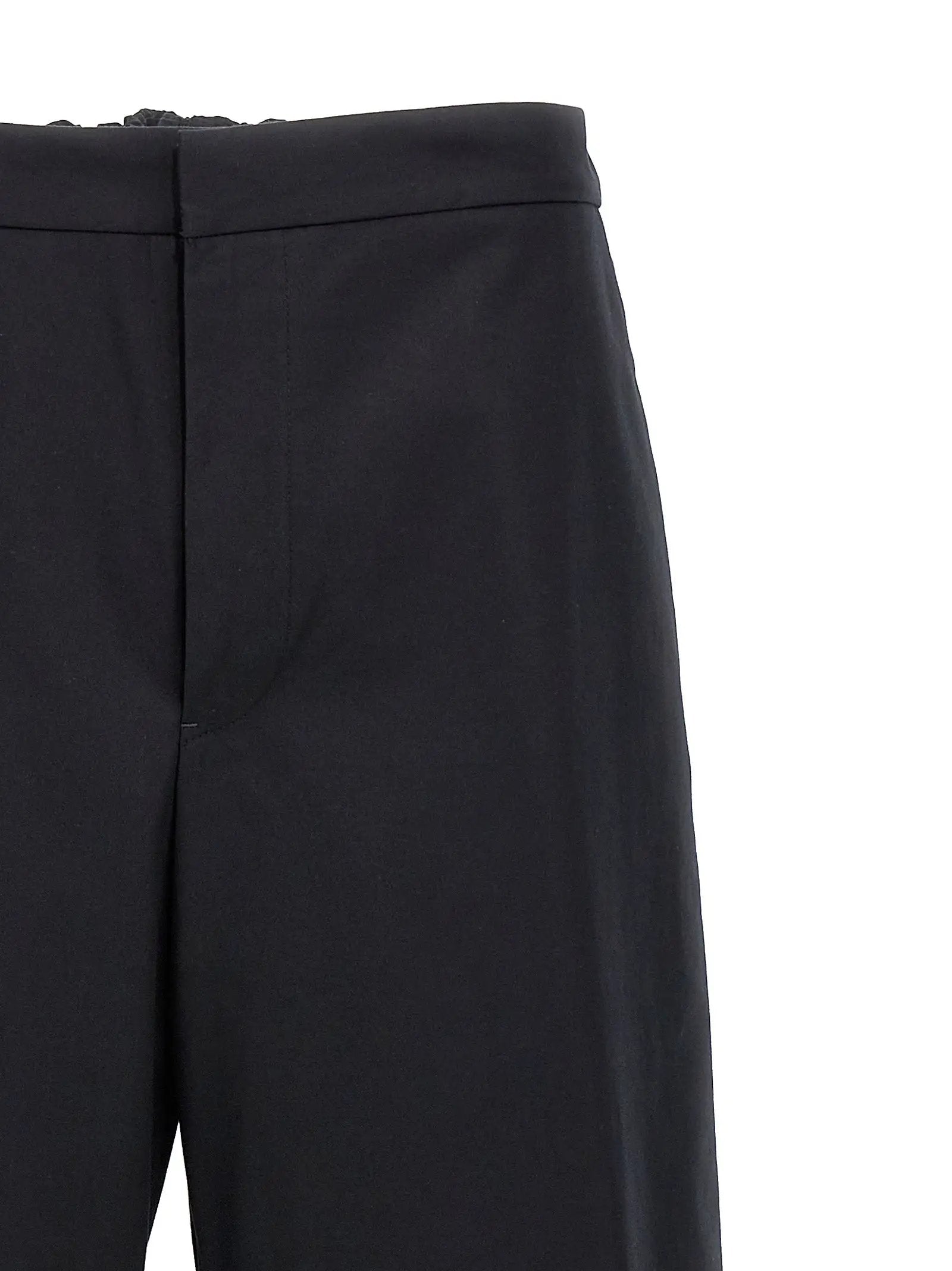 Jil Sander Blue Cotton Casual Pants