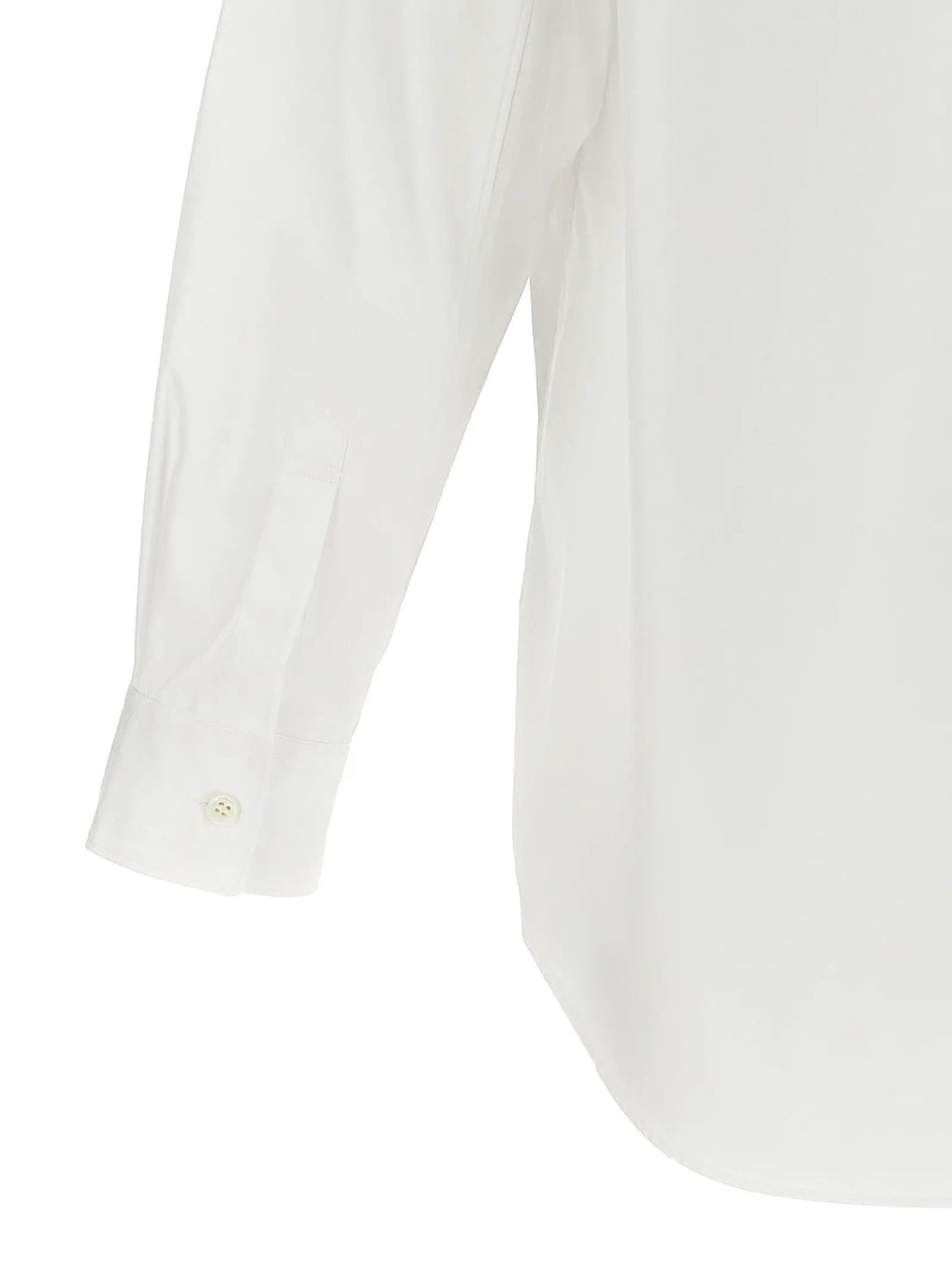 Comme Des Garçons White Cotton Blouse