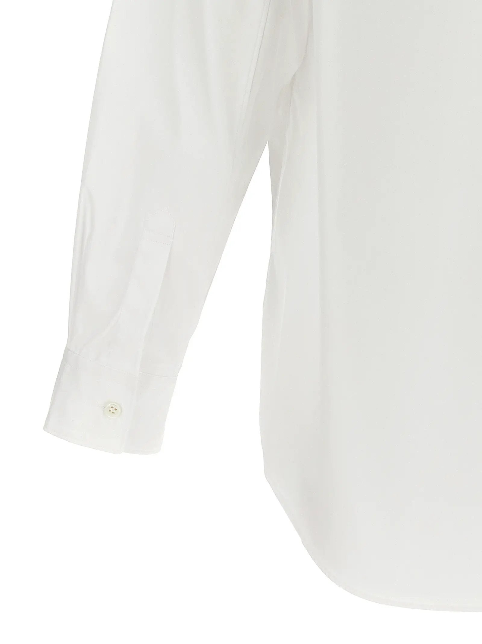 Comme Des Garçons White Cotton Blouse