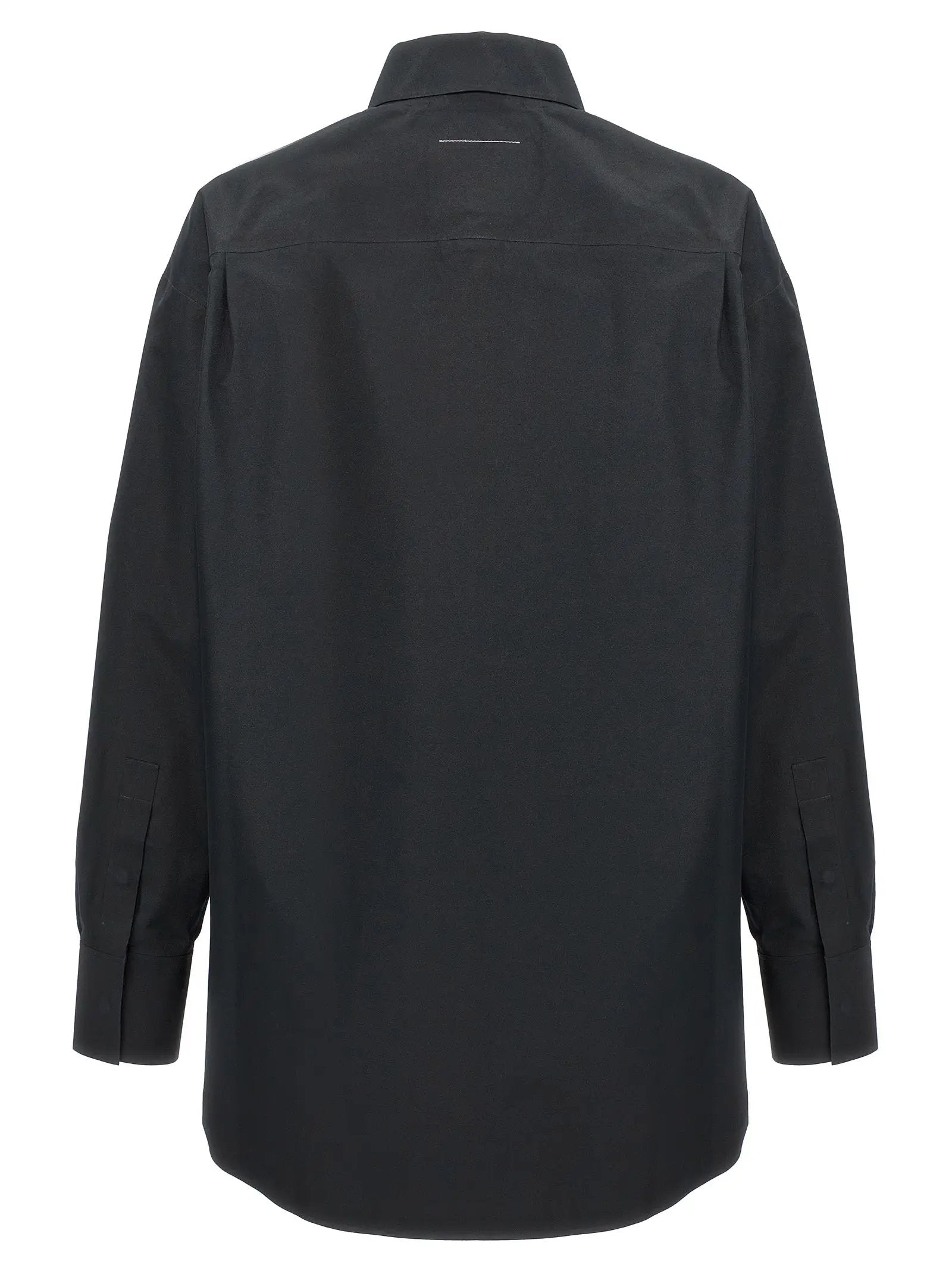 MM6 Maison Margiela Black Polyester Blouse