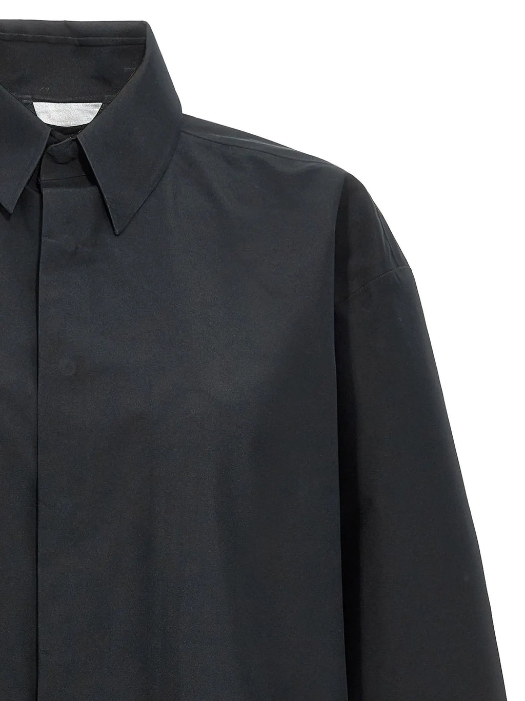 MM6 Maison Margiela Black Polyester Blouse