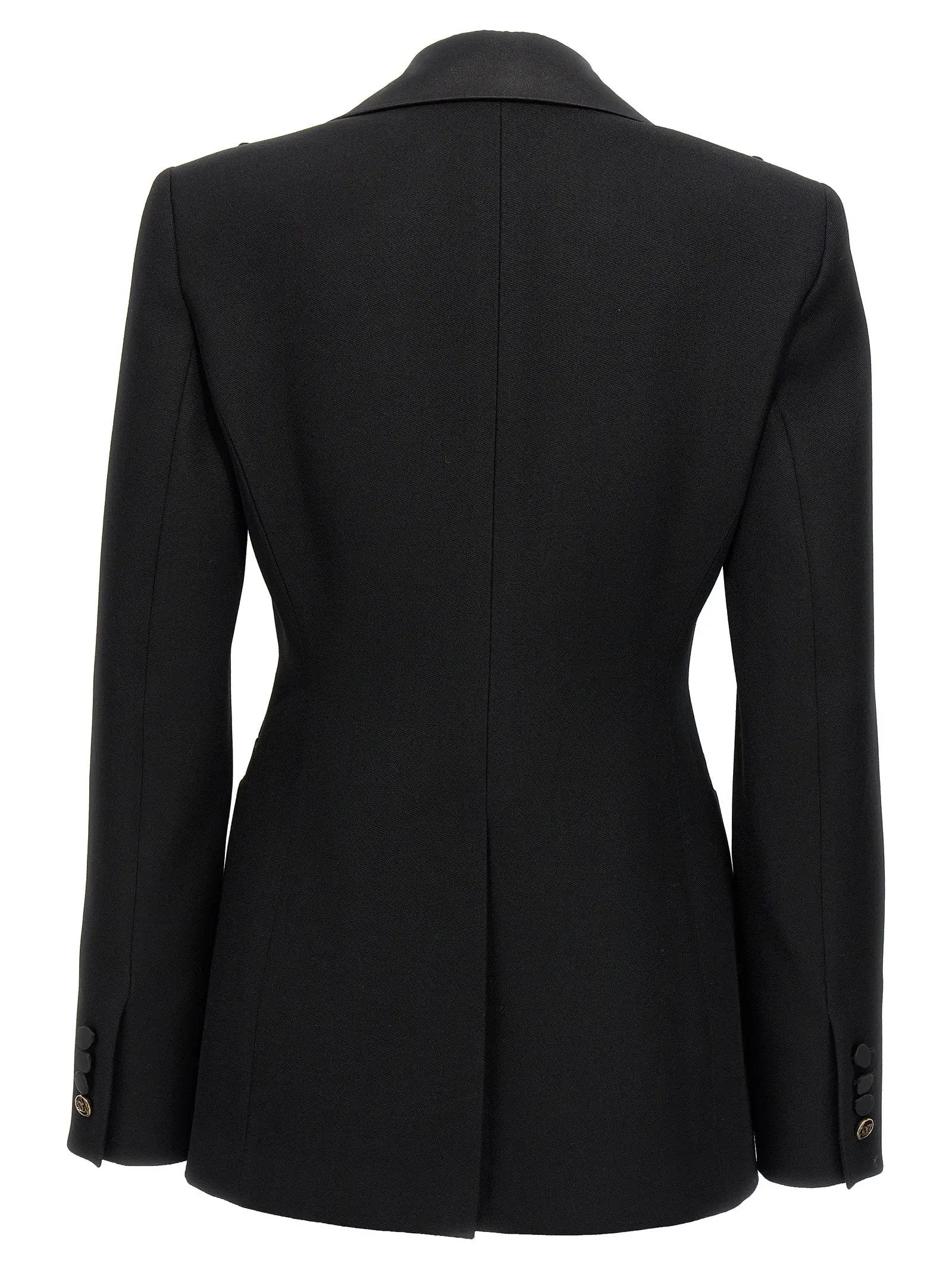 Max Mara Black Virgin Wool Blazer