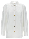 Ganni White Cotton Blouse