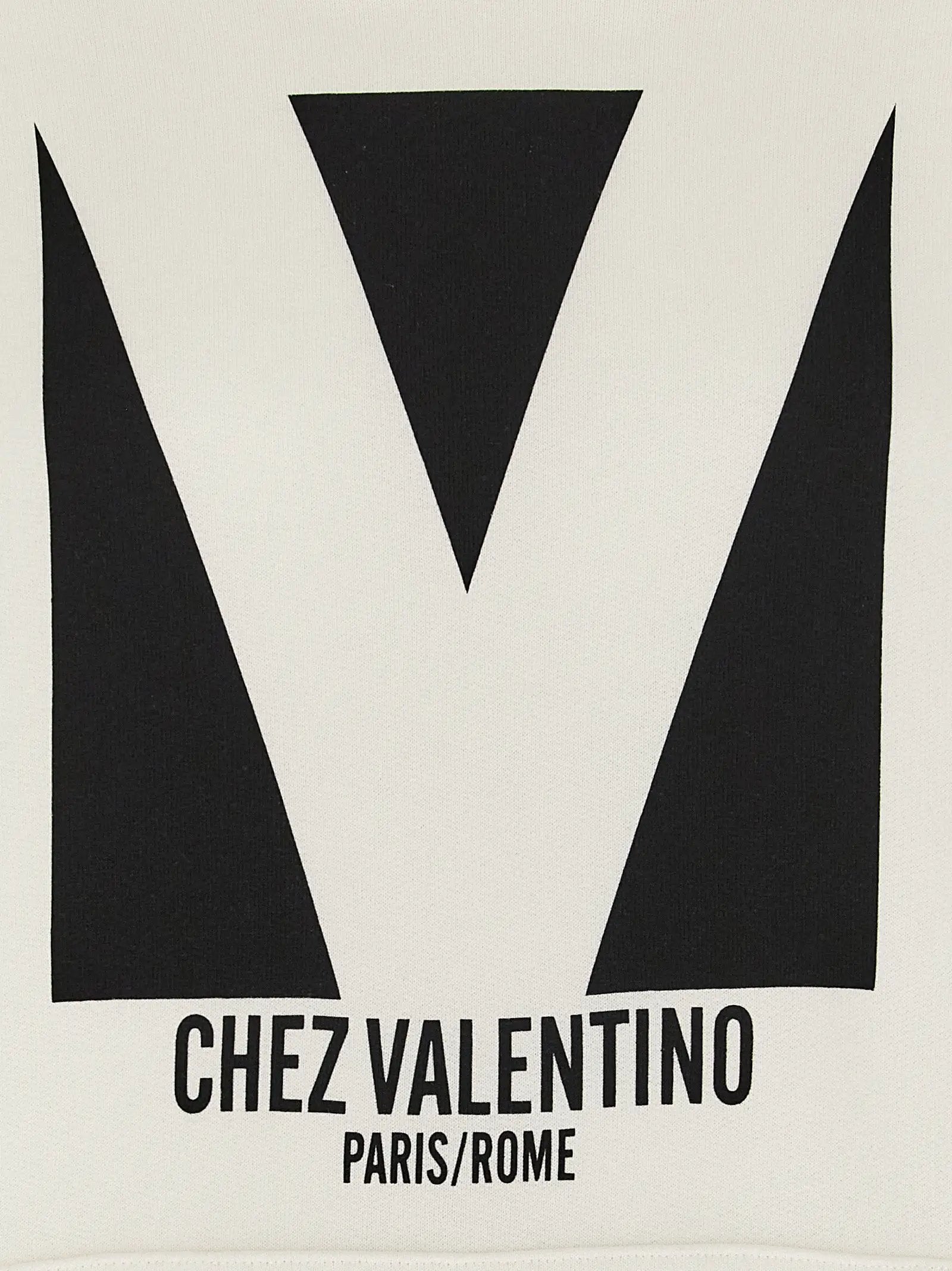 Valentino Garavani White Cotton Sweatshirt