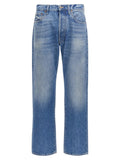 Valentino Garavani Blue Cotton Straight-Leg Jeans