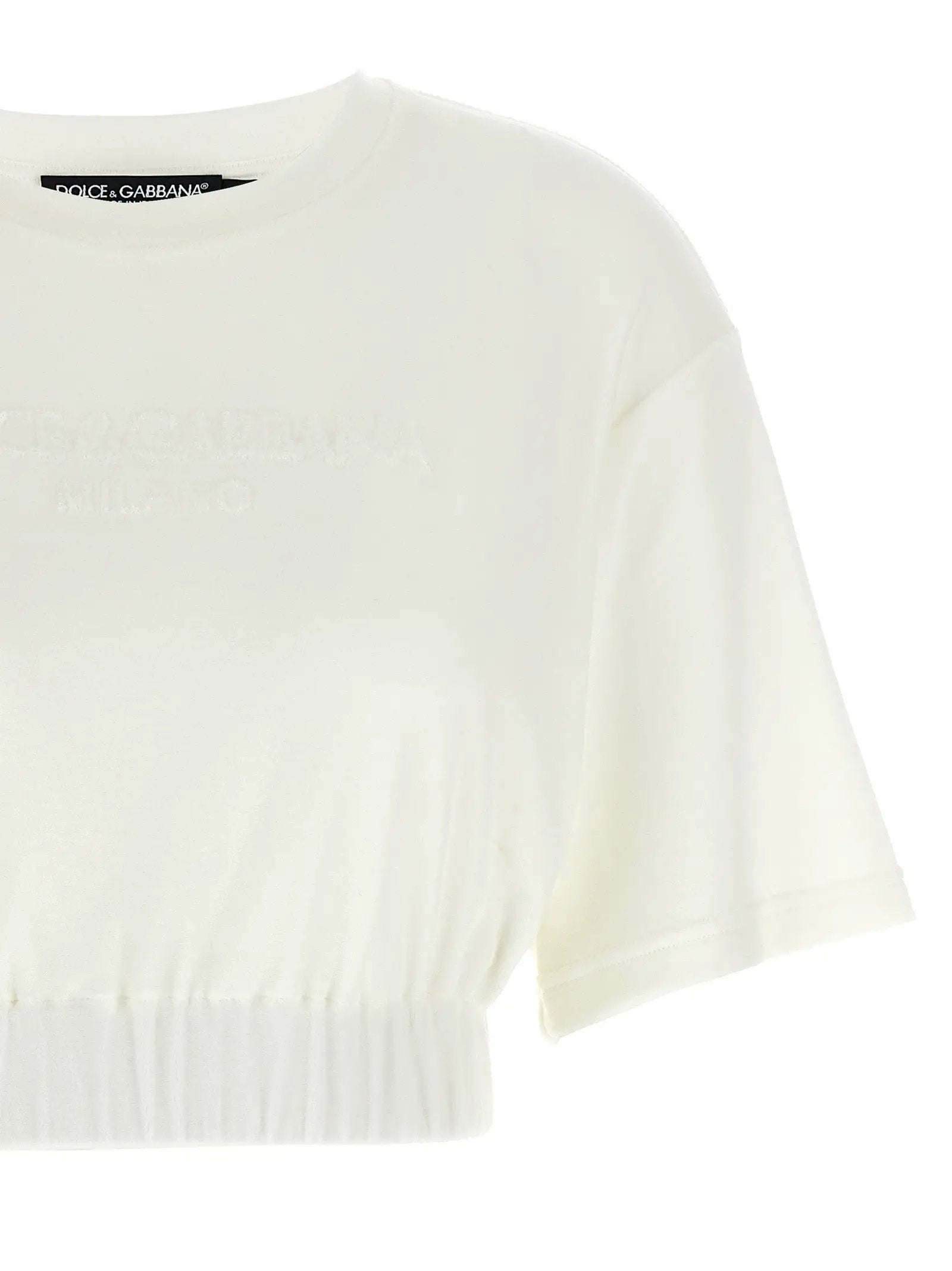 Dolce & Gabbana White Cotton T-Shirt