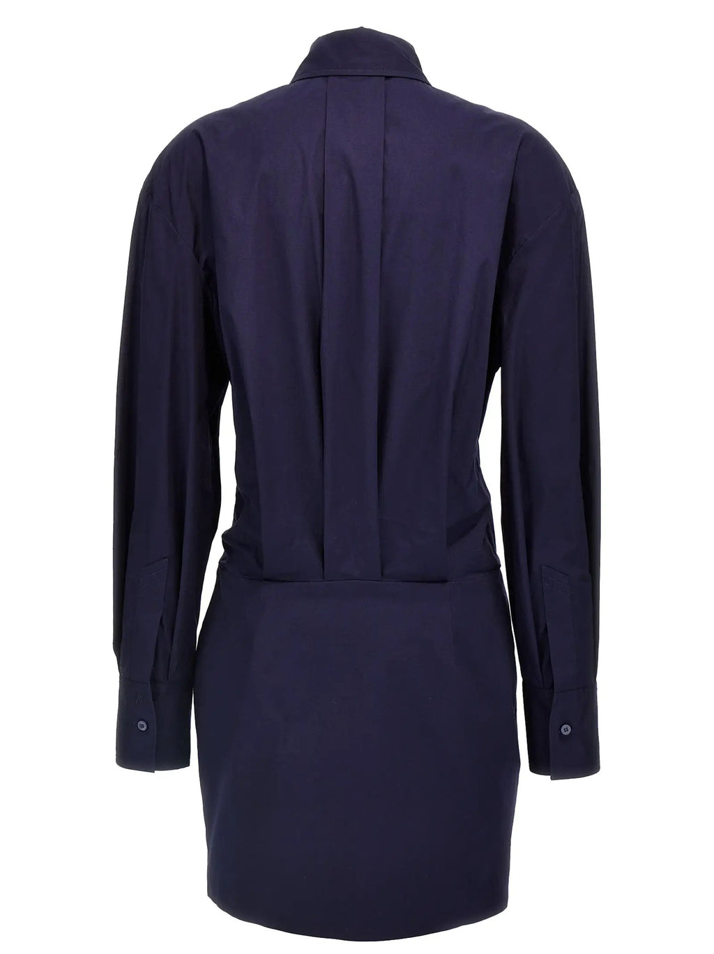 The Attico Blue Cotton Short Dress