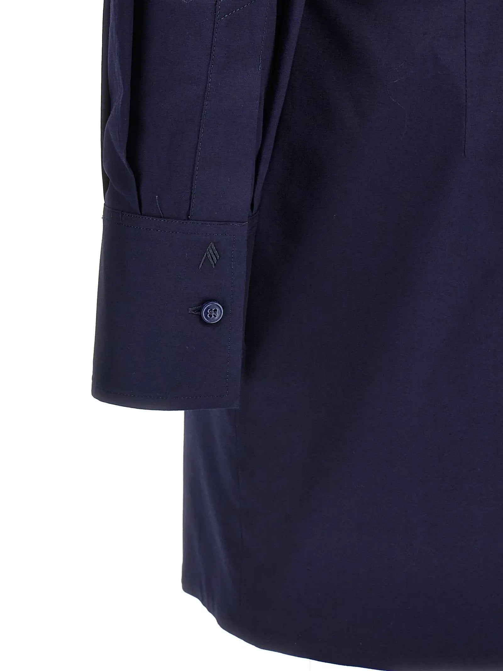 The Attico Blue Cotton Short Dress