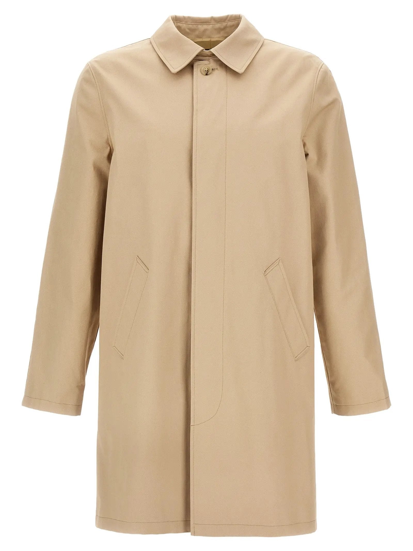 A.P.C. Beige Cotton Coat