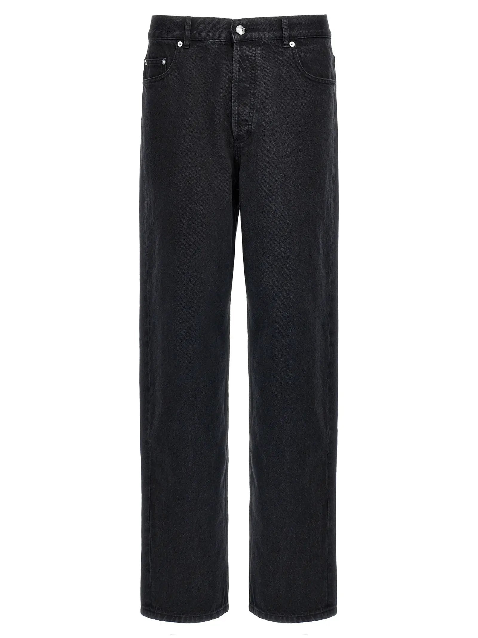 A.P.C. Black Cotton Straight-Leg Jeans