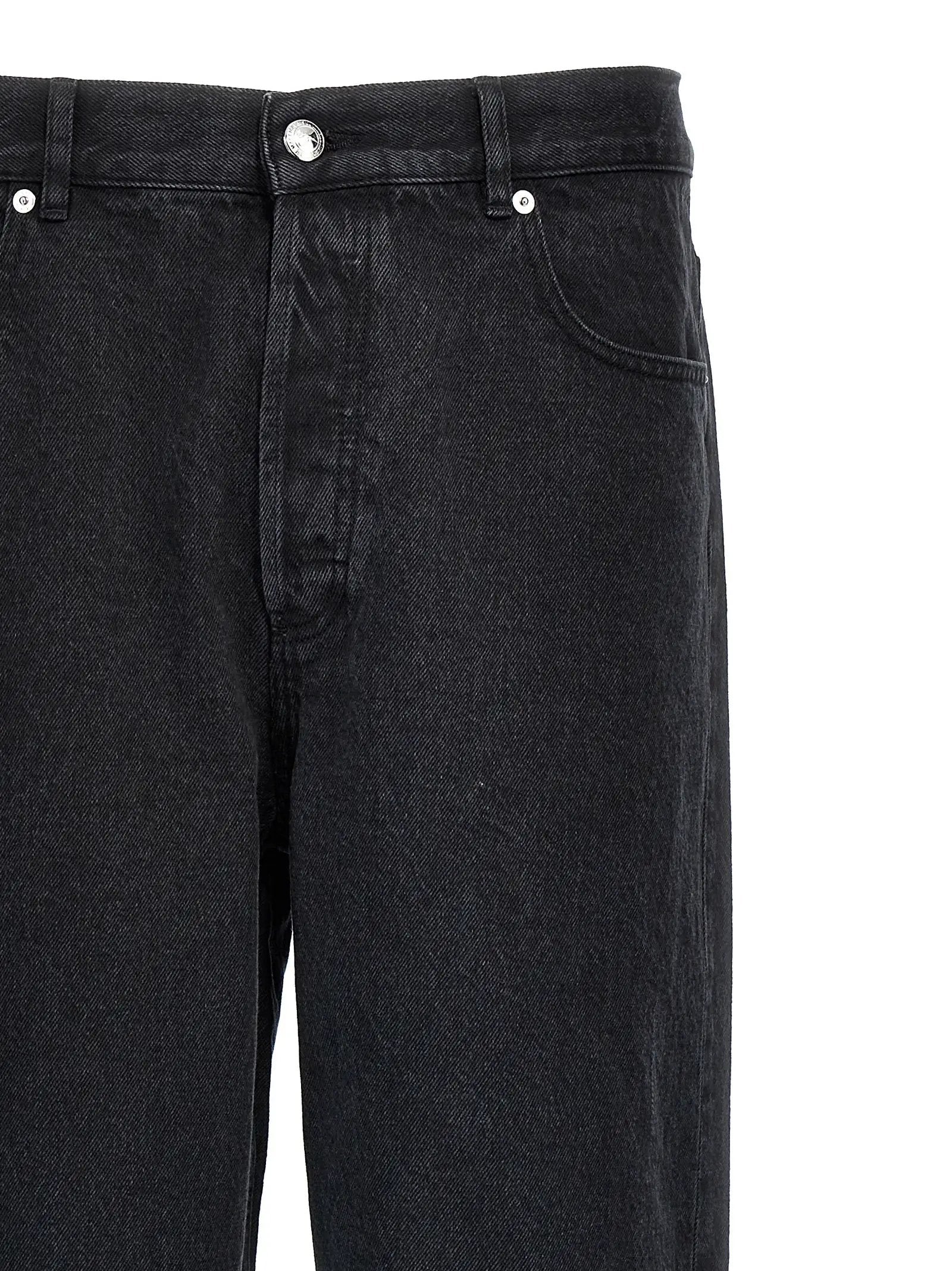 A.P.C. Black Cotton Straight-Leg Jeans