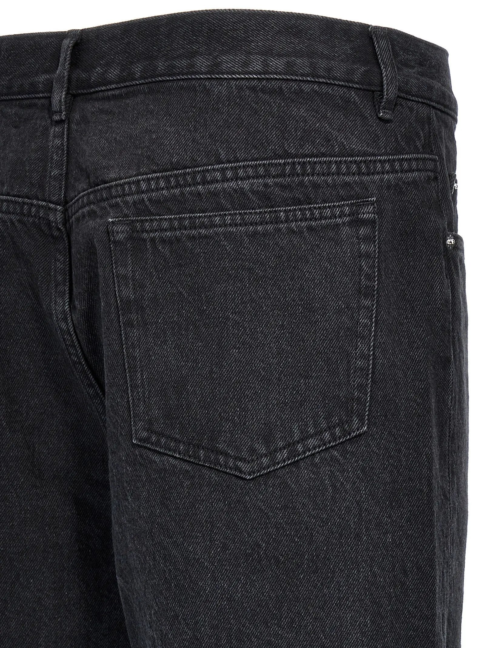 A.P.C. Black Cotton Straight-Leg Jeans