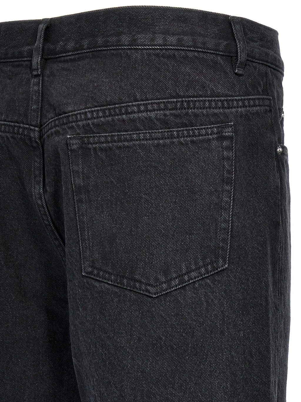 A.P.C. Black Cotton Straight-Leg Jeans